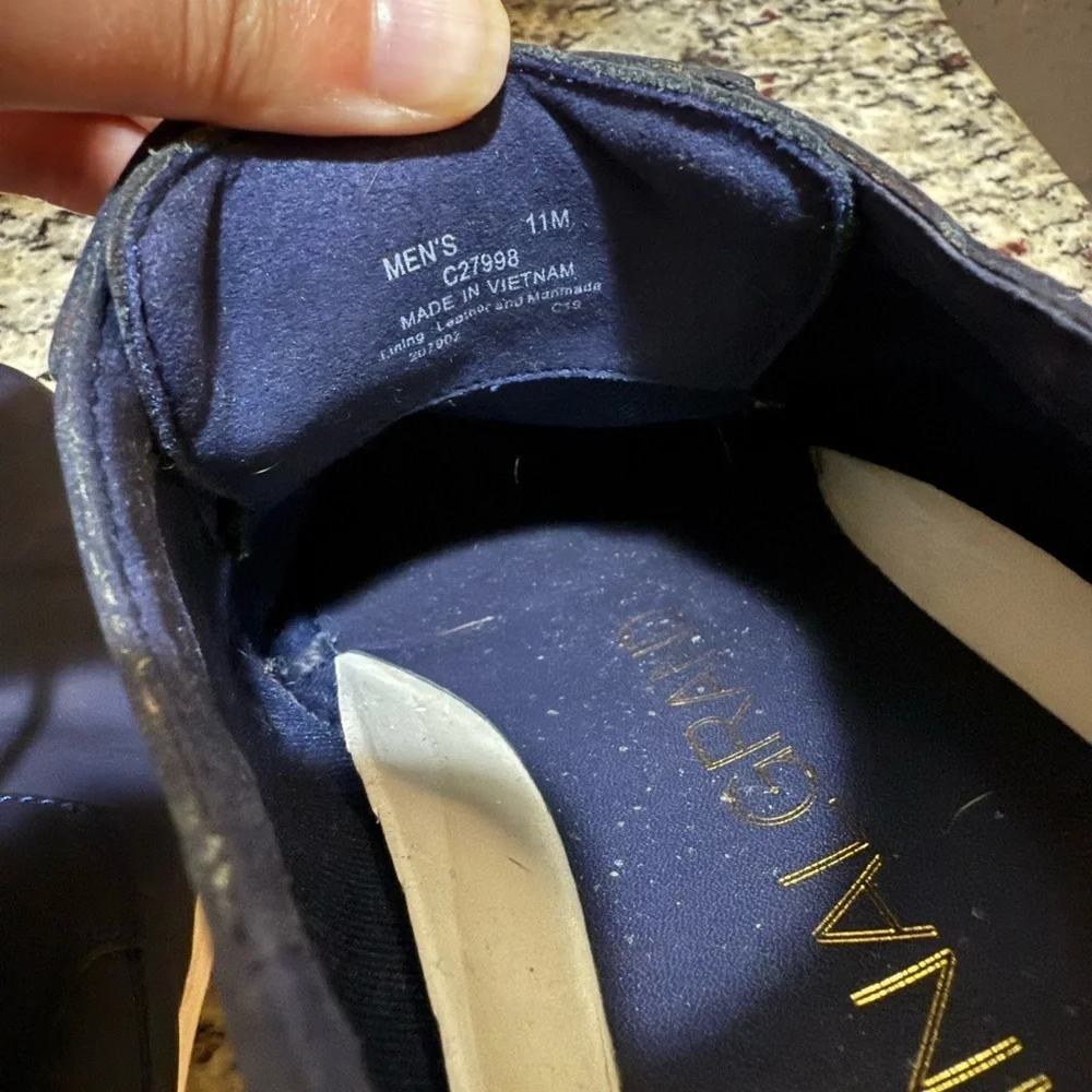 Cole Haan Original Grand Plain Toe Oxford Blazer Blue Leather 11M